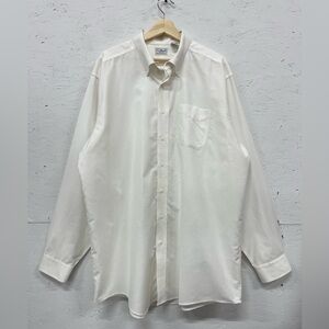 L.L.Bean Wrinkle Resistant Button-Down Shirt, Size 17.5 - 37,  Ivory